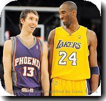 Steve Nash  left  and Kobe Bryant on the same team  It s fun to consider anyway