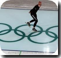 <p>Canadian speedskater Kristina Groves skates during training at the Richmond Olympic Oval in Richmond  British Columbia   on Saturday  Feb  6  2010  The games open on Friday  Feb  12  < p>