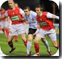 Sursa foto  Prosport Bobby Ryan  mijlocasul echipei Saint Patrick s  a afirmat ca irlandezii mai o au sansa la meciul retur  sa inscrie repede  scrie Prosport