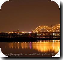 7   8   9   Moonrise over the Memphis pyramid  looking from Arkansas  A Twilight Kill The phases of the moon are tricks of light and shadow  For