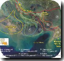 Nijl delta   Mississippi delta   Ganges delta Fig 6  Mississippi delta  Bron  http   oceanworld tamu edu resources oceanography book Images mississippi delta jpg   Zie  http   pubs usgs gov circ circ1133 geosetting html Weetje