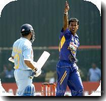 Joke on Sachin s LBWs Master blaster Sachin Tendulkar who was in great form in the last series is now struggling to make runs in Sri Lanka  He is not in poor form but has been at the receiving end of wrong umpiring