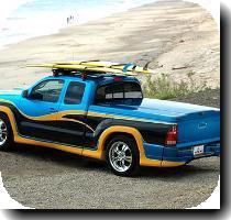 The LEER Tacoma goes to the beach with Photog Peter Linney