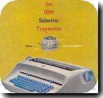 Anuncio de una m�quina de escribir el�ctrica de IBM  Tal vez nuestros hijos nos preguntar�n si esa m�quina ten�a el atajo de  UNDO  Vista en Gallery of Graphic Design