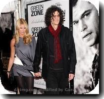 <p>Radio talk show host Howard Stern and wife Beth Ostrosky attend the world premiere of  Green Zone  on Thursday  Feb  25  2010 in New York  < p>