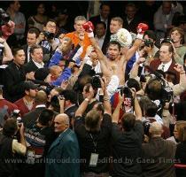 Was it just me or did Oscar look old and slow in this fight  Throughout all the rounds  he was just staring at Manny  He was trying to play the retaliation game but it definitely did not