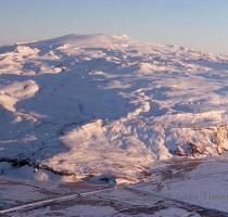 | Aerial view of Eyjafjallajokull from the WSW  photographer unknown  <