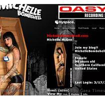 Michelle Bombshell McGee s Web site Michelle Bombshell McGee s Web site