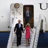 <p>U S  Vice President Joe Biden and his wife Jill arrive at Marka Airport in Amman March 11  2010  REUTERS Majed Jaber< p>