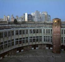 24 MAY 2004 opening of governors island exhibition at MAS Slurping Targetinis  visitors got to admire the stunning photograph of Castle Williams by Andrew Moore  above   The exhibit is sponsored by GIPEC  and organized by the Public Art Fund in