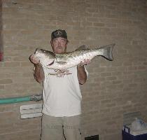 no report Tail waters  Stripers fair below the dam on small hand tied jigs  ODWC Wardens  Tracy Daniel   Larry Green Chris Holmes with a Super Nice Striper from Kaw Lake  Caught 09 12 02