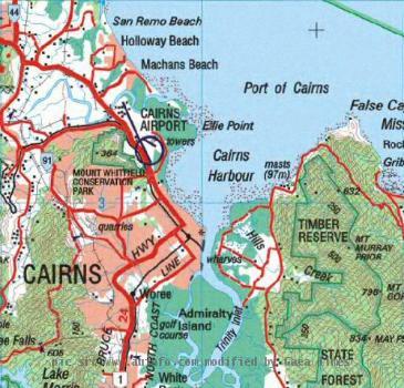 The Cairns map is one of over 50 maps covering the entire continent of Australia  Please be patient while the maps load