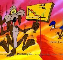 UST   But upon reaching the cliff  the road runner was nimble enough to merely stumble and recover  whereas the coyote s fate was much worse  This bodes well for the road runner s future    10 year UST are down 02 16  or 80 ticks