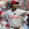 second inning and a Ryan Howard RBI double in the sixth inning  With the win  Philadelphia now leads the NL East by 8 5 games  The loss kept the Giants one game back in the NL Wild Card race  Pedro Martinez   Philadelphia Phillies  Image  Zuma Press