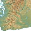 This Washington map page features a relief map of Washington  Washington s highest mountain is Mount Ranier  whose peak is 14 410 feet above sea level  The largest