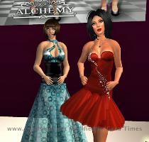 us  it s of two of the great JM Models   although Connie pointed out that if it had been us  in pose and attitude I would have been the one in red  Very true actually   she has me down pat I ll post the full invite later  but here s the slurl and we d love to see you  AlchemyAngels Fashion Show Isobel �?�
