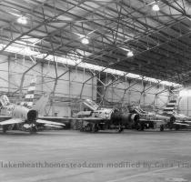 F 100 s in hanger Early 1960 s