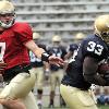 Notre Dame quarterback Jimmy Clausen will forgo his senior year and enter the NFL Draft  according to ESPN s Tom Friend