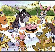 Happy Eeyore Birthdays  People keep writing to me to ask if I have ever seen an Eeyore birthday party theme at a party store  and I am sad to say that I have not  You could check for eeyore