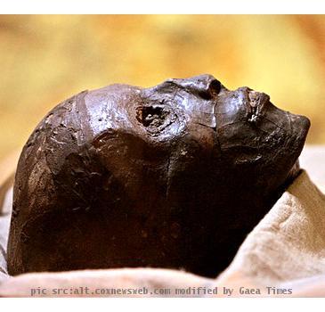 The mummy of the 19 year old pharaoh  whose life and death has captivated people for nearly a century  was placed in a climate controlled glass box in the tomb  with only the face and