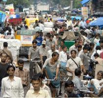 A  Roy Chowdhury A view of the busy market place in Kolkata on Tuesday  The Centre of Indian Trade Unions has called for a 24 hour all India bandh on Wednesday demanding benefits