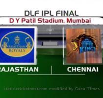 Rajasthan Royals win by 3 wickets Mumbai  The final of the Indian Premier League promised to be an absorbing contest as Chennai notched up a competitive 163 5 in the final against Jaipur at the DY Patil Stadium here on Sunday