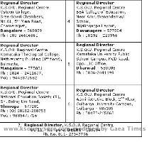 Mysore 570 006 Ph  0821 2500980  O   0821 2426166  R   Mob  9845560210 REGIONAL CENTRES The students can also contact the Regional Centres to obtain application forms for admission