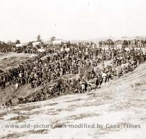 Confederate prisoners at Belle Plain Landing  Virginia captured with Johnson s Division  May 12  1864