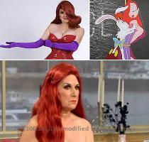 The grandma who spent U$ 16 000 to look like Jessica Rabbit 57 year old great grandmother Annette Edwards  spent �10 000  $16 000 USD  to make her look like cartoon character Jessica Rabbit  from the film  Who Framed Roger Rabbit   According to her