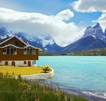 Snow White  by Leto A This just reminds me of this past winter in Vancouver  with the very light smattering of snow giving way to an azure sky  Torres del Paine Nationl park  Chile I particularly like the contrast of colour in this photo  and the aqua marine water reminds me very much of Banff