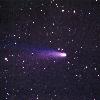 my pic of Halley s comet in 1986 3min 200mm f 3 5 400ASA Olympus OM 1 film camera manual guided