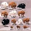 Handmade furry animal buffalo figurines made with real fur  They are so life like and realistic looking  Decorate your home with these hand made wildlife bison figurines  Other