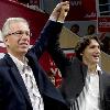 CBC News St�phane Dion and Montreal Papineau candidate Justin Trudeau campaigned together in Vancouver on Tuesday   CBC Liberal Leader St�phane Dion was in Vancouver Tuesday  trying to boost