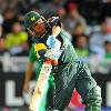 Younis Khan scores runs during the ICC World Twenty20 semi final match against South Africa at Trent Bridge   AFP Photo