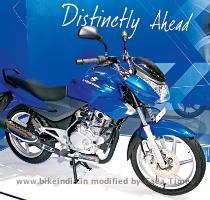 machine is powered by a 4 valve  125cc engine that may well be the most powerful in its class  The bike will run on 12�?  wheels with front discs being an option  Bajaj Discover 150 The Discover grows up  This is the 150cc version which should make for a perfect entry level 150cc bike  The tank scoop integrated indicators look cool