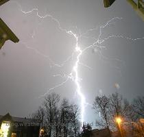 last Sunday when we had an outbreak of supercells  You can click on it to see a larger picture in a new window  All I can say as I look at this incredible display of lightning is WOW     http   blog weatherbug com images Blogs Backyard Weather Pictures 80 thumb jpg My apologies for being absent over the last several days  Our ISP has had some serious issues   they got the