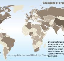 More information and download links below the graphic  Emissions of organic water pollutants