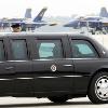 <p>President Barack Obama arrives at Andrews Air Force Base in Maryland on Thursday  May 13  2010  on his way to a trip to New York with the US Navy s Blue Angles Squadron in the rear  The Blue Angles are part of an Air Show scheduled for this weekend at Andrews < p>