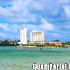 Looking North on Hagatna Bay Hagatna Bay is popular for water activities such as parasailing  kayaking  and jet skiing  The picture above is a picture of