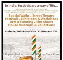 The Ahmedabad Municipal Corporation s Heritage department has organized series of events to celebrate the Ahmedabad Heritage festival in the city from November 19th to 25th  According to the