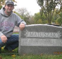 and i promise this was not planned  look at the date stamp on the picture    and on the head stone     creepy