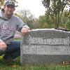 and i promise this was not planned  look at the date stamp on the picture    and on the head stone     creepy