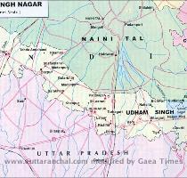 Udham Singh Nagar Tourist Map