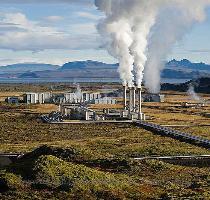 Nesjavellir power plant  one of two geothermal power plants operated by Reykjavik Energy  Steam is extracted from the earth