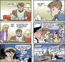 COMICS IN THE COMICS DOONESBURY looked back kindly on the adventure comic strips of the 1940s in the August 14 installment of Garry Trudeau  s classic  but not quite  this  classic  strip  The decade was truly