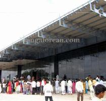 passengers by the Airports Authority of India  today June 17  2007  Passengers arrived by the Jet Airways flight at 9 15am from Bangalore were the first ones to arrive through this lounge  The first batch of passengers arrived through the new hall included Former Dpy Chief minister Siddaramaiah and seer of Puttige Math  Udupi  Shree Sugunendra Tirtha swamiji  Former Udupi MLA U