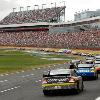 Prev Next May 25  Cars wait on the track during a red flag for the national moment of silence during the NASCAR Sprint Cup Series Coca Cola 600 at Lowe s Motor Speedway in Concord  North Carolina