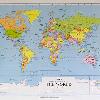 Browse Entire Collection Philips  Smaller School Room Map of the World  1978