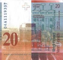 SWITZERLAND Sim  P 20 Francs 2004