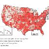 Verizon coverage map  AT T coverage map